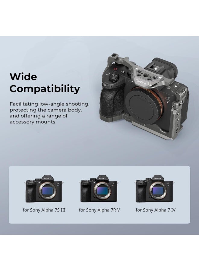 SMALLRIG HawkLock Quick Release Cage Kit for Sony Alpha 7R V/Alpha 7 IV/Alpha 7S III 4538 - Image 4